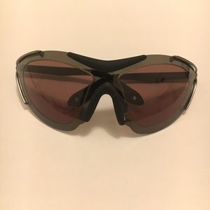GIVENCHY Silver Mirror Shield Sunglasses
